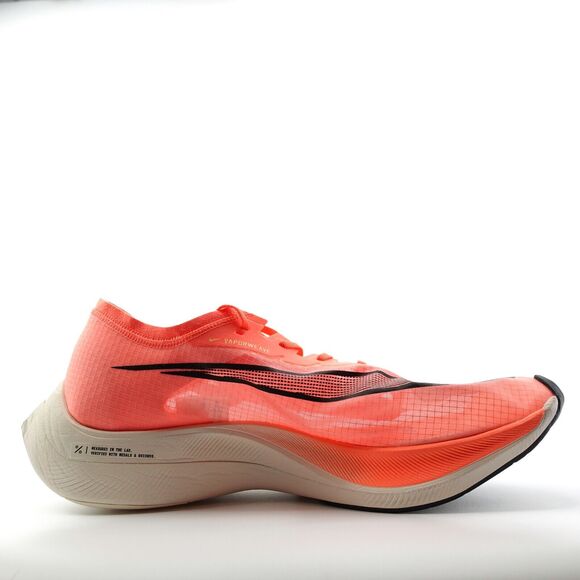 Mens Nike Zoomx Vaporfly Next% Bright Mango Running Shoes AO4568 800 Size 15 - Picture 3 of 11
